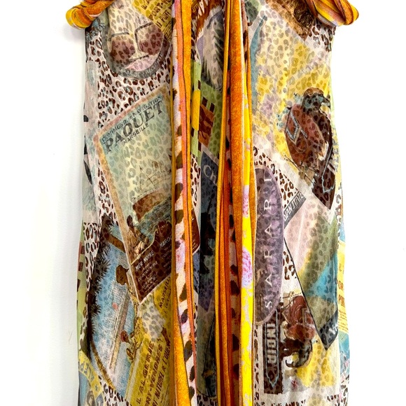 Vintage Diane Von Ferstenberg Silk Chiffon dress, size 6 - Picture 4 of 12